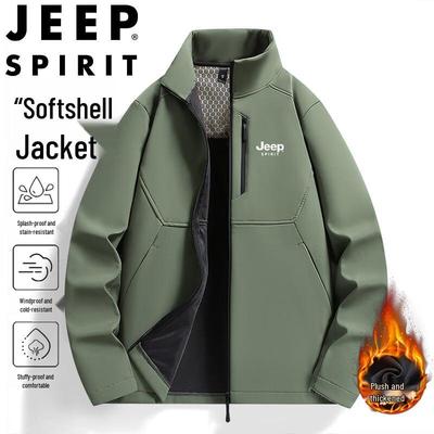 JEEP SPIRIT Men's Softshell Windproof Outdoor Jacket