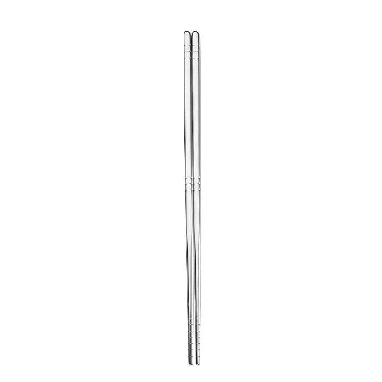 304 Stainless Steel Non-slip, Heat-resistant, Anti-mildew Square Chopsticks for Adults and Children