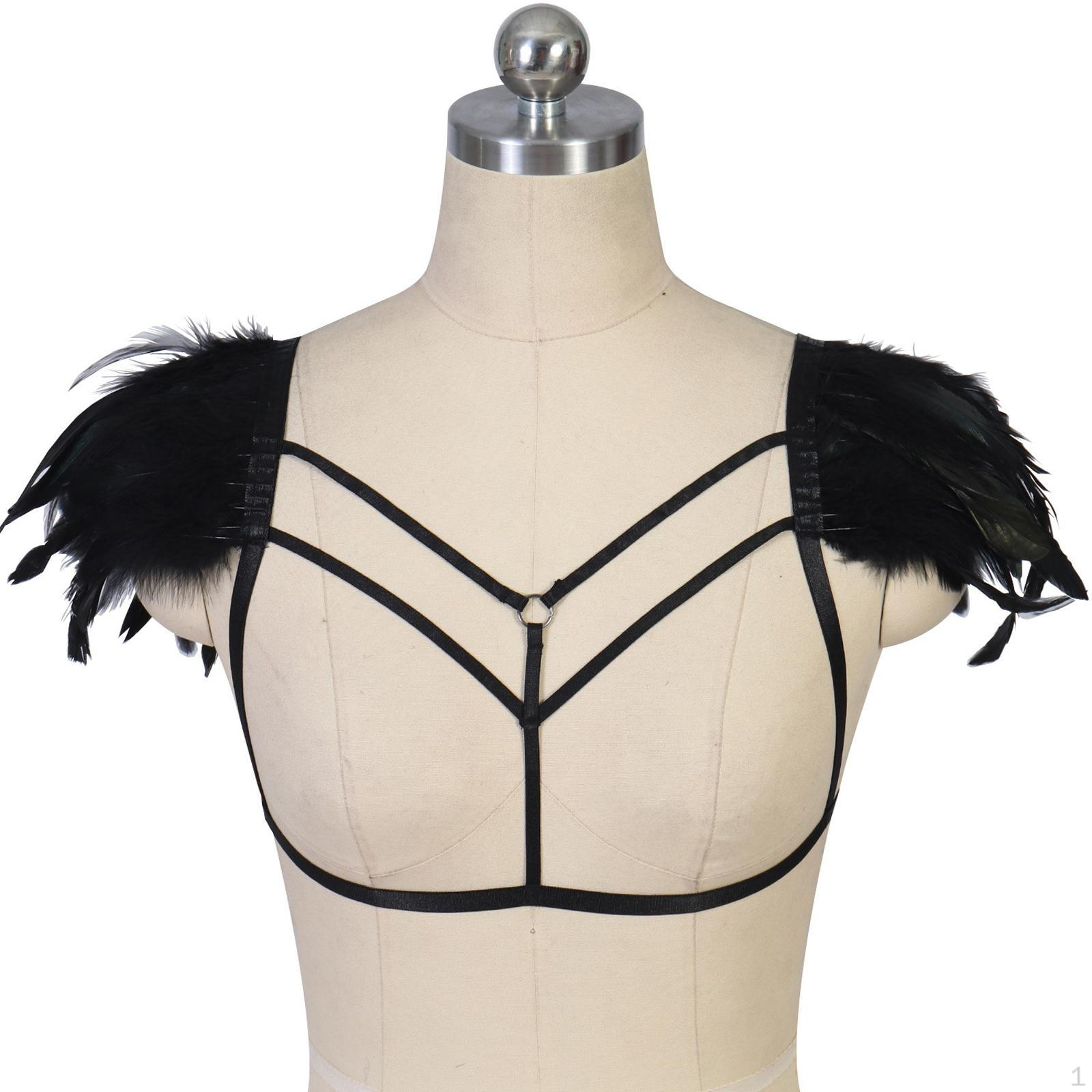 

Harness Bra Party Costume Accessories Strappy Punk Fashion Festival Bralette
