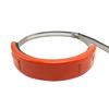 Motorcycle Round Oval Exhaust Pipe Drop Protection Ring Muffler Protection Rubber 100-160mm Stainless Steel Clamp
