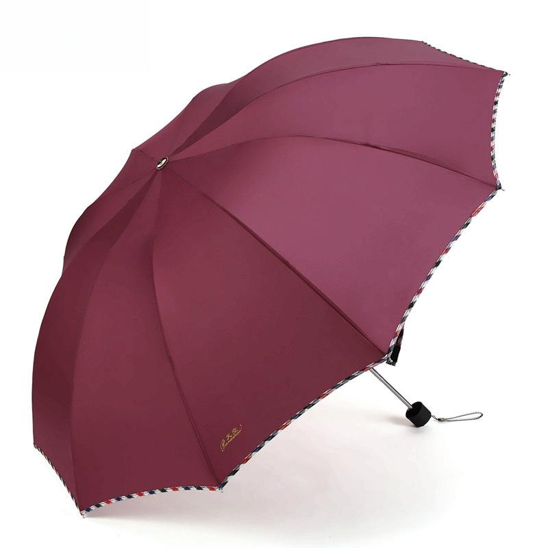 Large Folding Umbrella for Two or Three People with Sun Protection and Anti-UV Features