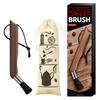 YWDL Natural Bristle Coffee Machine Cleaning Brush Black Walnut Wood Coffee Grinder Brush Kitchen Espresso Maker Cleaner Tool