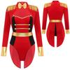 Women's Ringmaster Costume Red Circus Costumes Halloween Cosplay Tassel Bodysuit for Stage Shows