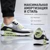 Nike Air Max 90 Golf Bianco Grigio Particellare Scarpe da Ginnastica da Uomo Nero Grigio Fumo Chiaro CU9978-104