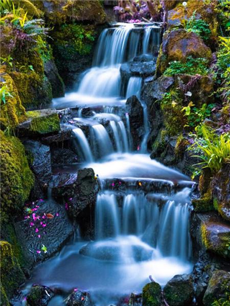 Square/round Diamond Painting Mosaic Waterfall Scenery Home Decor Diamond Embroidery Natural Mountain Landscape Picture