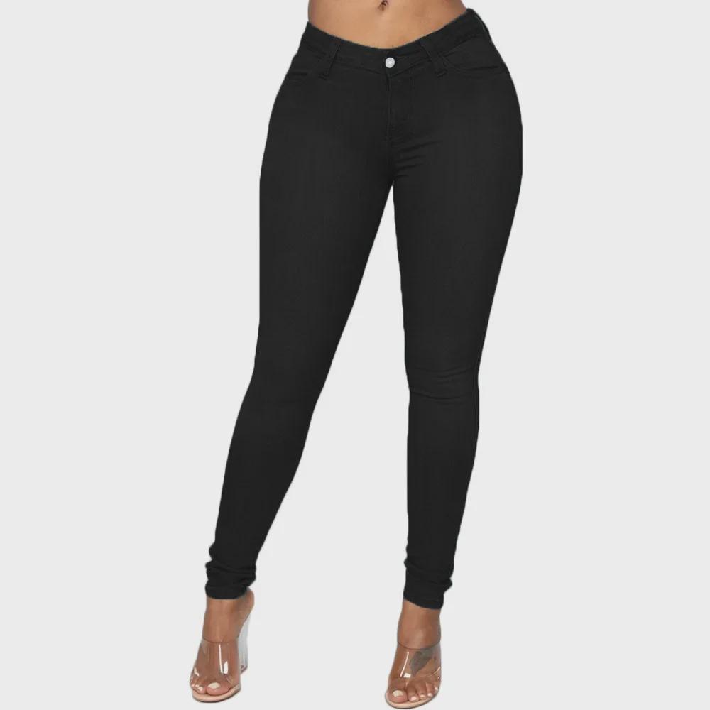 European-American Style Women's Plus Size Pencil Jeans - Sexy, Tight, Hip-Lifting JN01