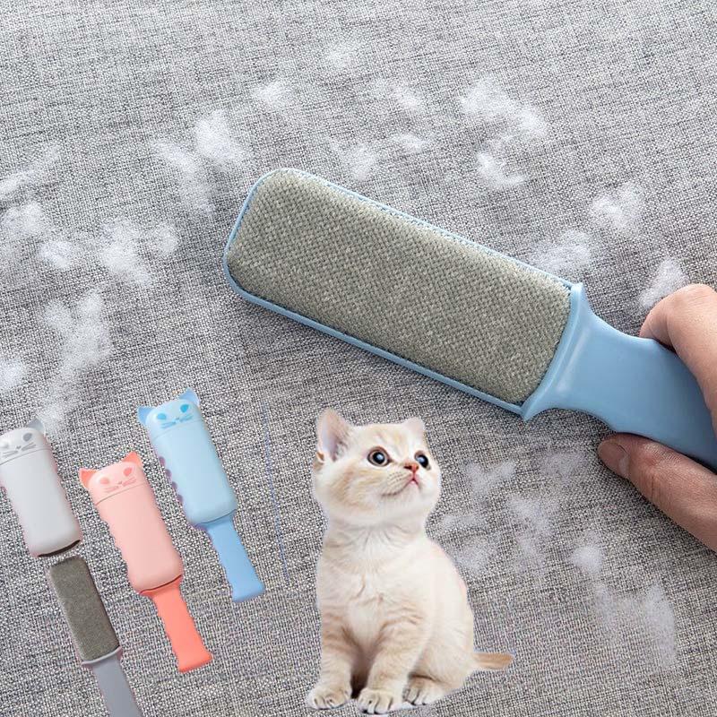 Double-Sided Pet Hair Remover Brush Manual Electrostatic Sticky Lint Brush Cat Toy Pet Fur Cleaning Tool Cat Supplies