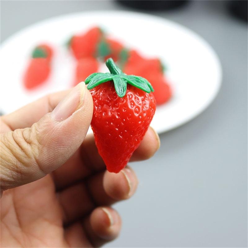 10 Pezzi Fragole Artificiali Realistiche Simulazioni Modello di Frutta Fragole Finte Oggetti di Scena per Esposizione Feste in Cucina Decorazioni per la Casa