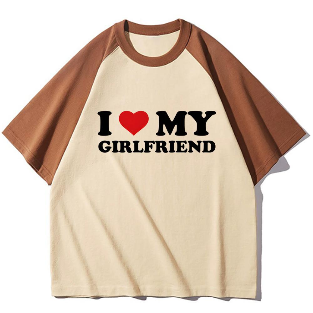 

i Love My Boyfriend i Love My Girlfriend t shirt girl Graphic Punk Vintage Y2k Retro tshirt Gothic streetwear Graphic 2000s 4XL