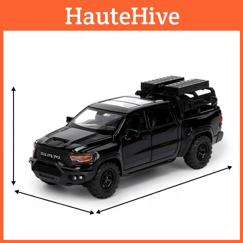 Alloy Car Pickup Model With Opening Doors And Inertial Mechanism Design