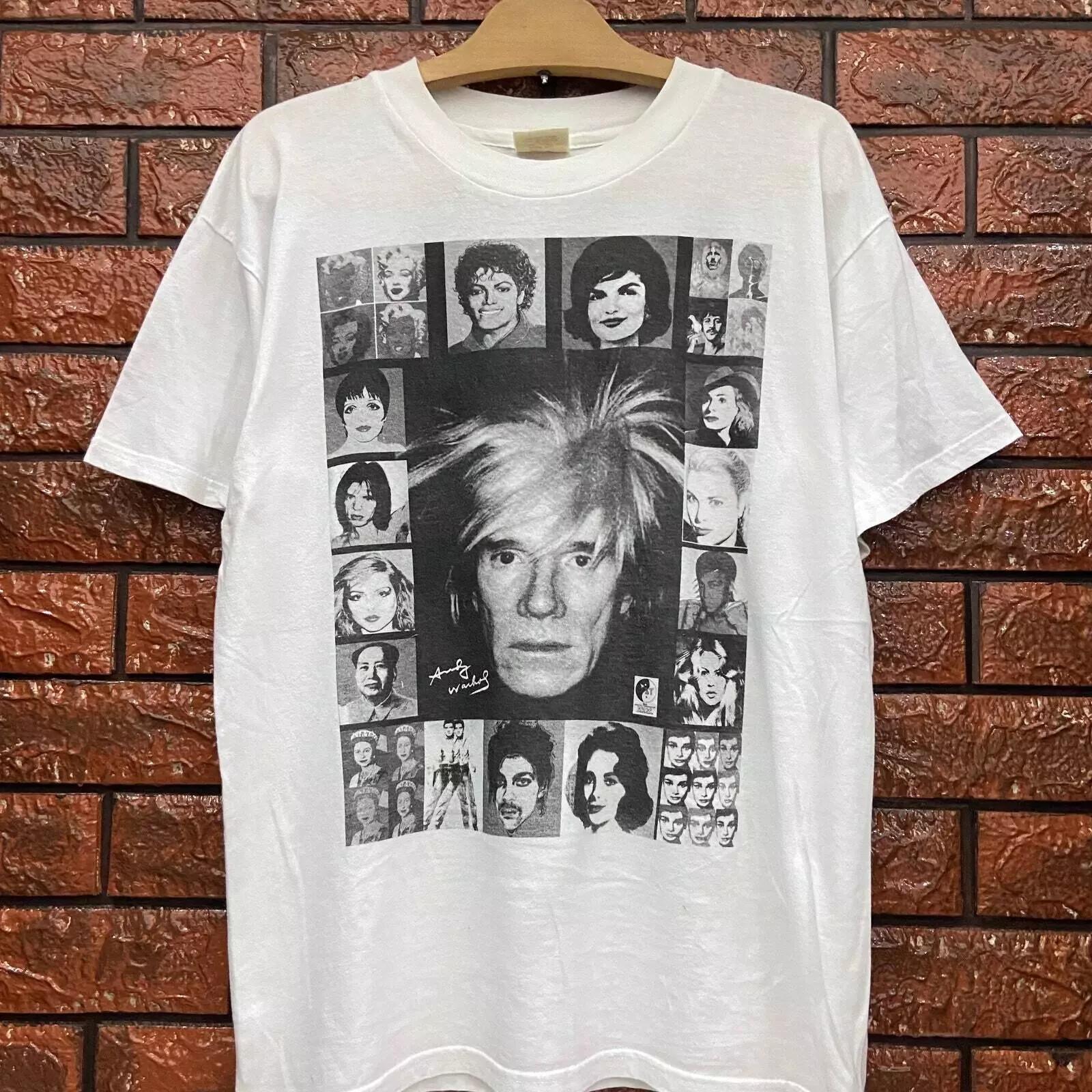 Vintage 90s Andy Warhol Museum Pop Art Polaroid Artworks Composition T Shirt S