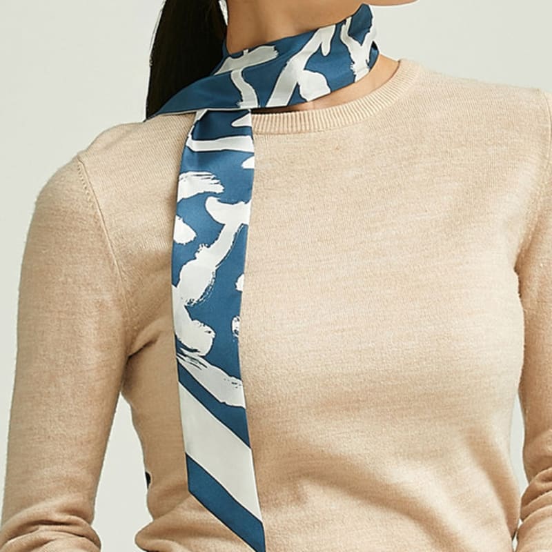 ONSZ Calligraphy Brush Touch Twilly Scarf