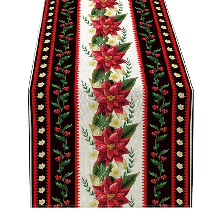 Рождественские дорожки на стол Рождественские украшения для дома Покрытие стола Скатерть