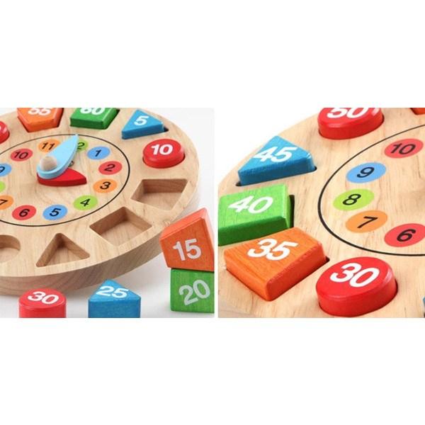 Todoribro Wood Tree Figures Clock, 1, Korea Best Toddler Puzzle