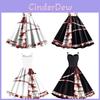 Halloween Blutige Rose Horror Trägerkleid Cosplay Rock Party Geschenk Schwarz Weiß