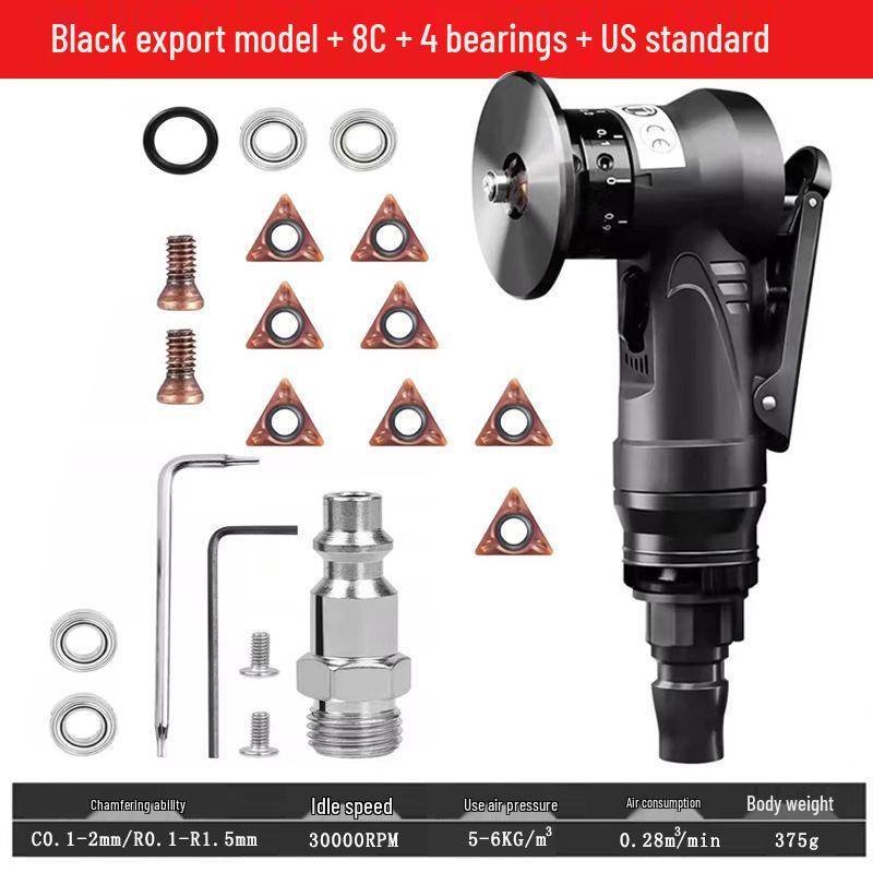 Handheld 45° Pneumatic Chamfering Machine for Metal Deburring