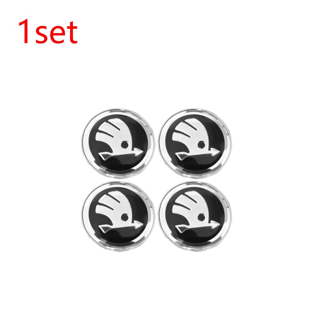 2025 Hot 1-5Sets Genuine Wheel Centre Cap Black 60MM Hub Cover for Skoda Octavia Fabia High Quality Durable Protection Easy Inst