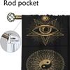 Retro Mystic Eye Zatemňovací závěs do pokoje 2 panely závěsů do ložnice Dělící stínidla Halloweenská dekorace Obývací kuchyň