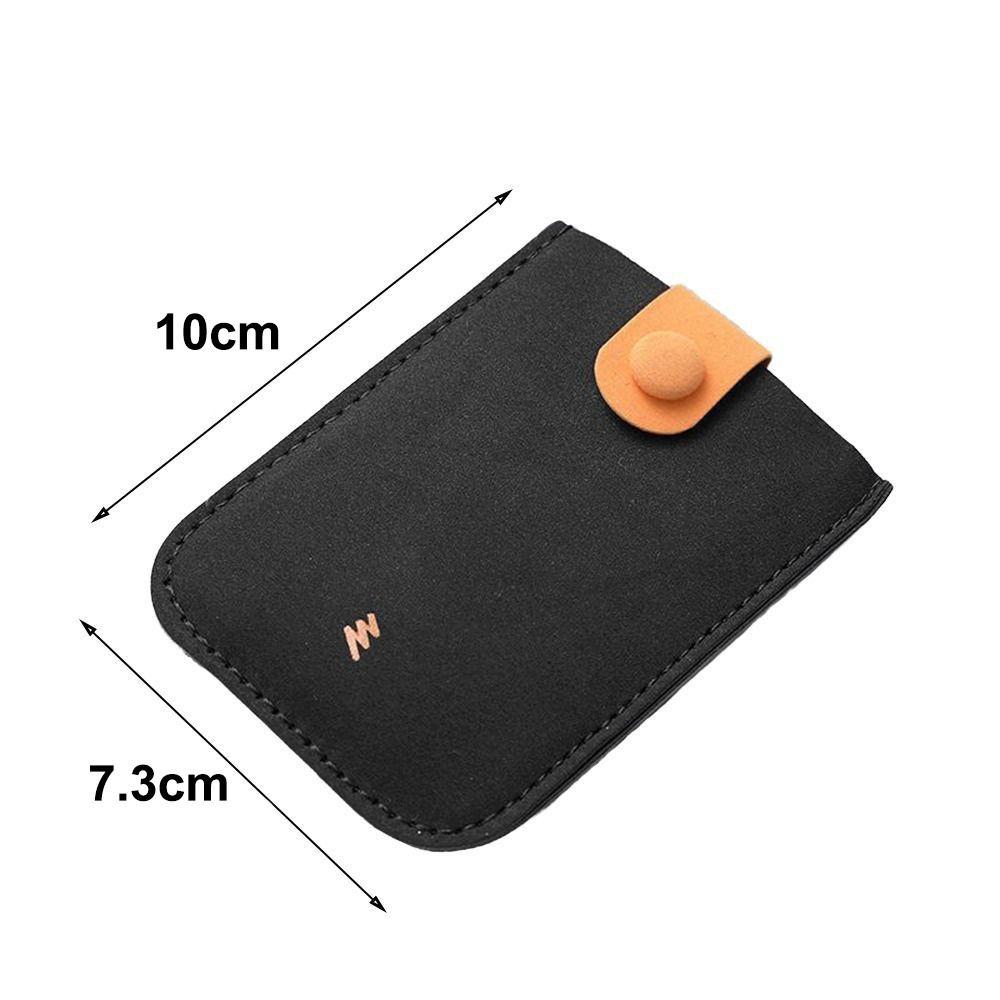 PU Leather Laminated Concealed Card Wallet Pull-out Type RFID Blocking ID Card Holder 4 Card Pockets Business Card Case Men