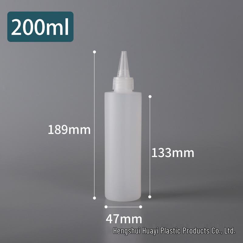 PE Dropper Bottle with Pointed Mouth for Glue and Pigment Dispensing