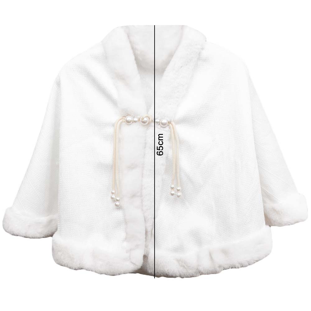 Elegant Plush Chinese Style Cloak Thicken Winter Warm Cape Plush Evening Capes Cheongsam Lolita