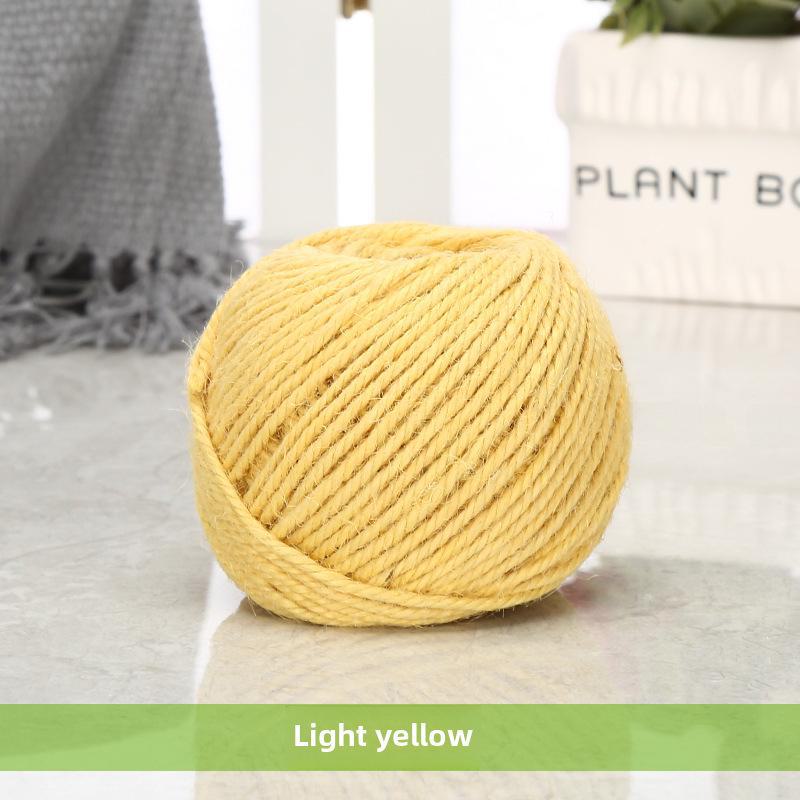 Vintage Style Colored Hemp Rope for DIY and Photo Clips (1.5-2mm, 25m/50m/100m)
