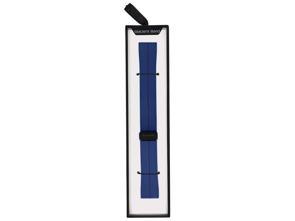 New GlacierX Silicone Magnetic Buckle Midnight Blue Sapphire 22mm Smartwatch Strap