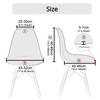 1pc Washable Armless Shell Chair Cover Removable For Shell Chair Seat Cover Home Hotel Banquet