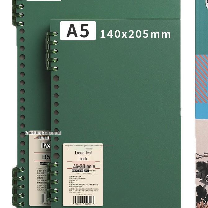 Ergonomic Loose-Leaf Notebook with Removable Coils for Students - Thickened Design
