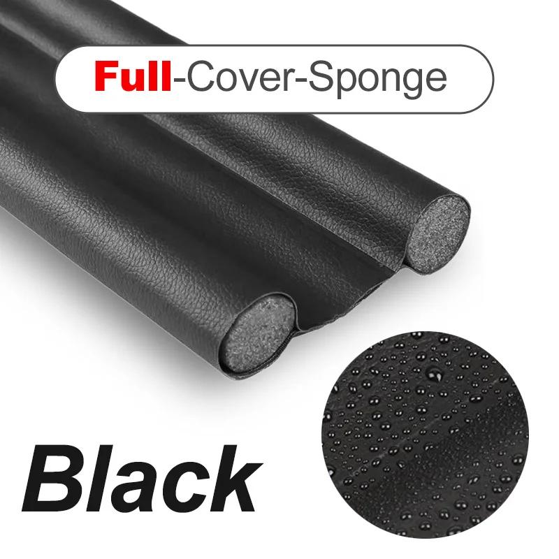 

Ветрозащитная уплотнительная полоса, заглушка для сквозняков, нижняя защита двери, двойная акустическая уплотнительная полоса из пенопласта, пылезащитные звукоизоляционные полосы 1PCS чёрный