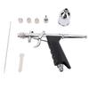 Airbrush Set Double Action Gravity Feed with A 0.3mm Rapid Release Nozzle 15cc Cup Painting Art Supplies