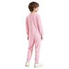 Unisex Kids Special Needs Clothing Round Neck Long Sleeve Back Invisible Zipper One Piece Cotton Jumpsuit