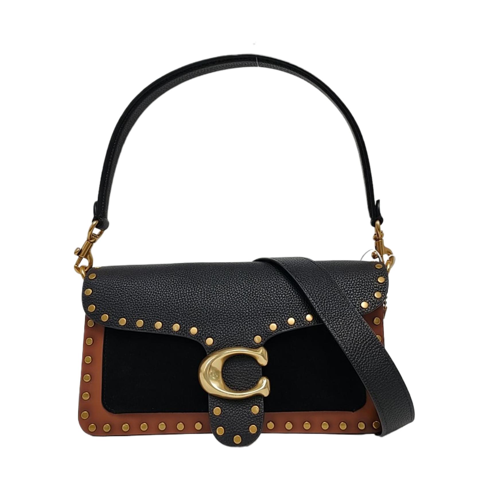 [Pre-Owned] Tabby 26 Black Leather Studded Crossbody Bag - Very Good #1QO57VH ONE SIZE