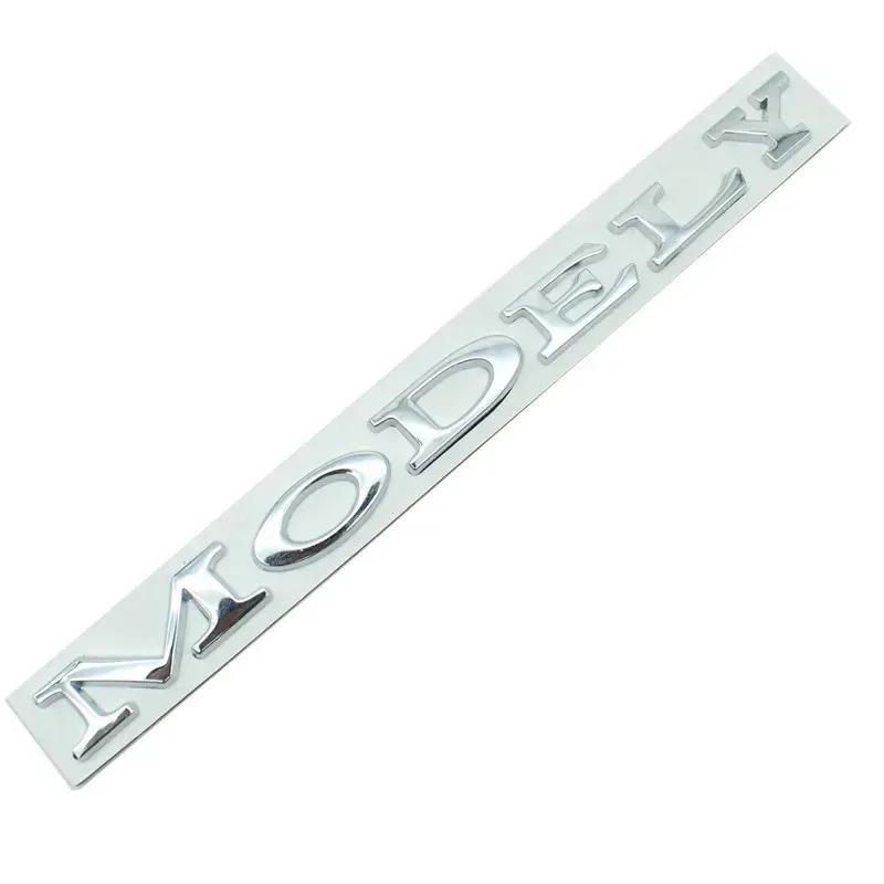 Car Sticker Model Y Logo Sticker for Tesla ModelY Creative Letter Stickers Tail Trunk 3D Zinc Alloy Emblem Badge Styling Car Mod
