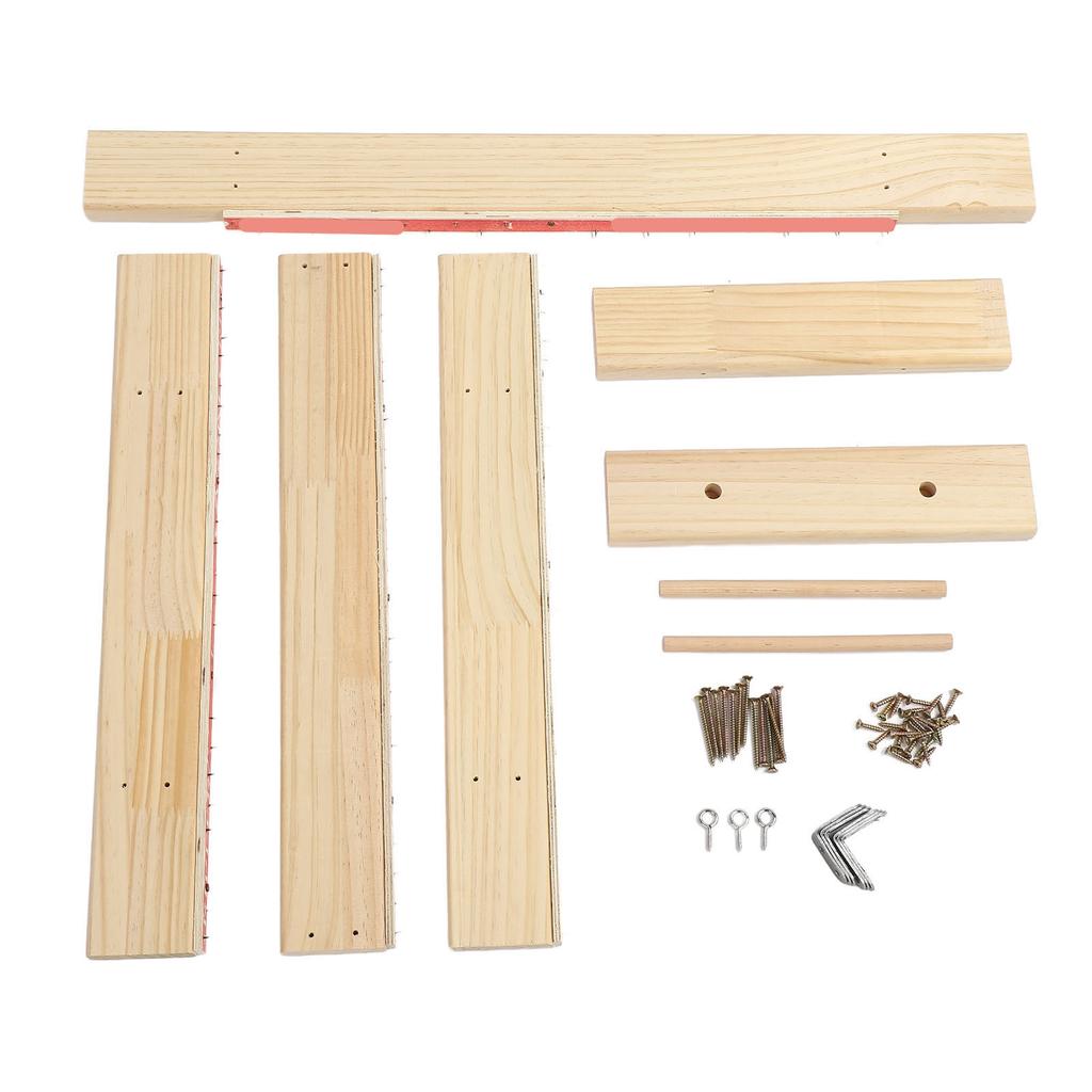 Rama pikowania DIY Craft Making Stal nierdzewna Dąb Tekstura drewna Łatwa instalacja Rama do robienia dywanów