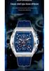 OFNS Men's Fashion Chronograph Watch: Trendy, 50M Waterproof, Luminous, Calendar, Three-Hand Design