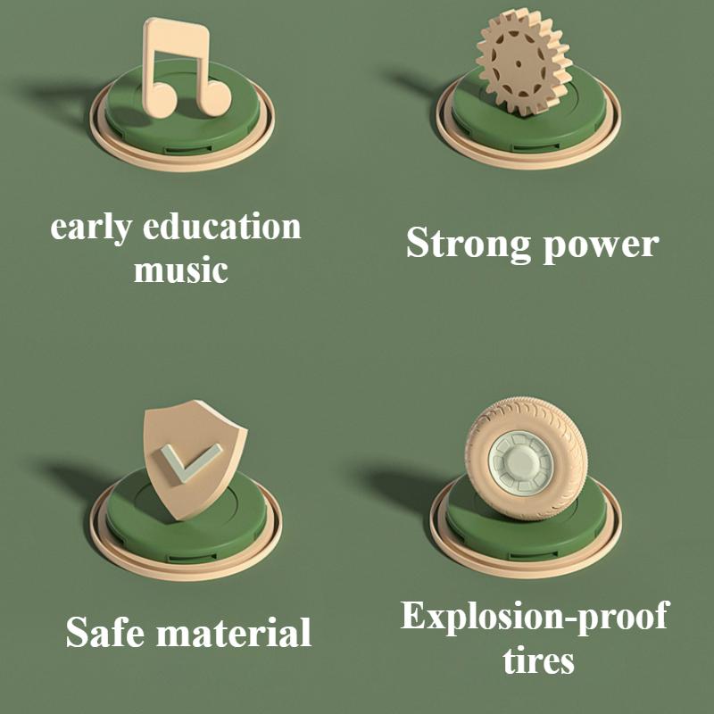 Kids Electric Tricycle Rechargeable Motorcycle for Boys Girls Double 3-wheel Motorbike with Music Guardrail Big Anti-slip Wheel