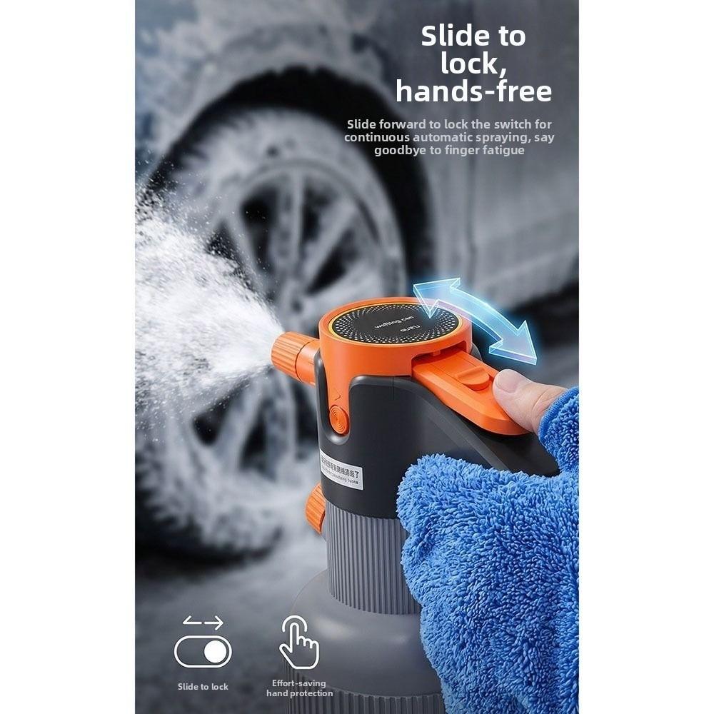 Rechargeable Electric Spray Bottle Handheld Car Wash Sprayer Snow Foam Sprinkler Auto Wash