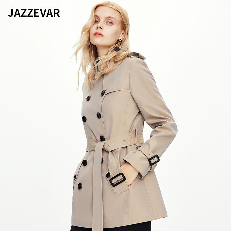

Женственная узкая короткая двубортная ветровка-куртка XXL хаки