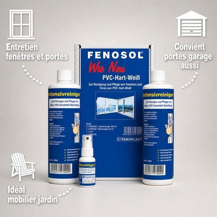 Pflegeset für PVC-Fenster, PVC-Fensterreiniger, Weißer PVC-Renovierer