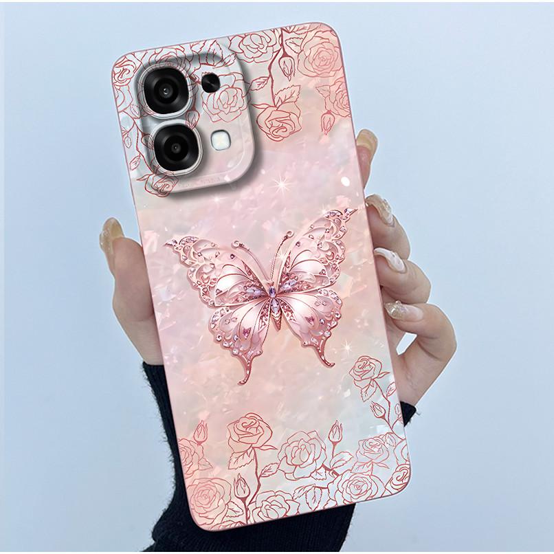 For Oppo A6 Pro 5G 4G Case Fashion Simplicity Oil Painting Floral Silicone Soft Phone Casing New Design Shockproof Back Cover