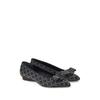 Ferragamo Viva Rhinestone Embellished Ballet Flats Black