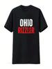 Ohio Rizzler Rizz Lustig Ironisch Meme Zitat T-Shirt Vintage Gewaschen Herren Freizeit Grafik Dehnbar Vielseitig Unisex Atmungsaktiv