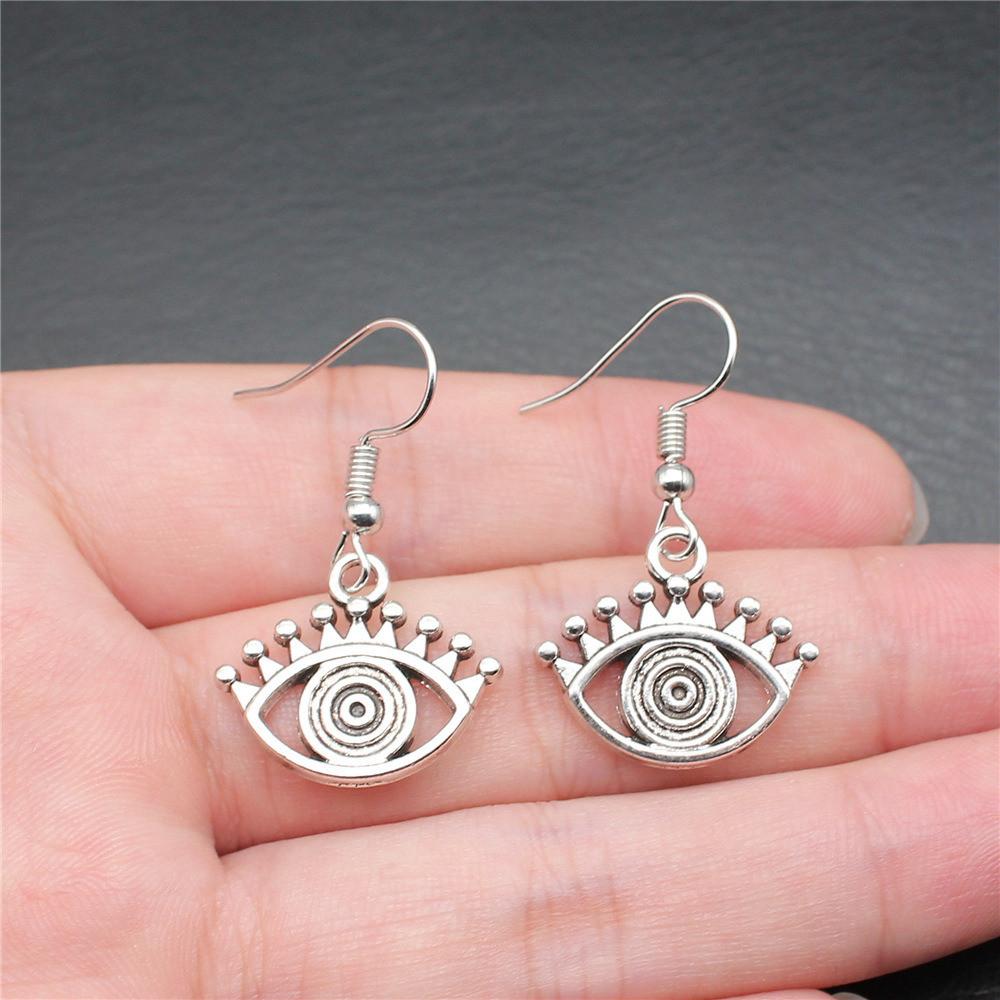 Trendy and Elegant Evil Eye Hand Talisman Amulet Drop Earrings Lucky Graduation Gift for Date Nights