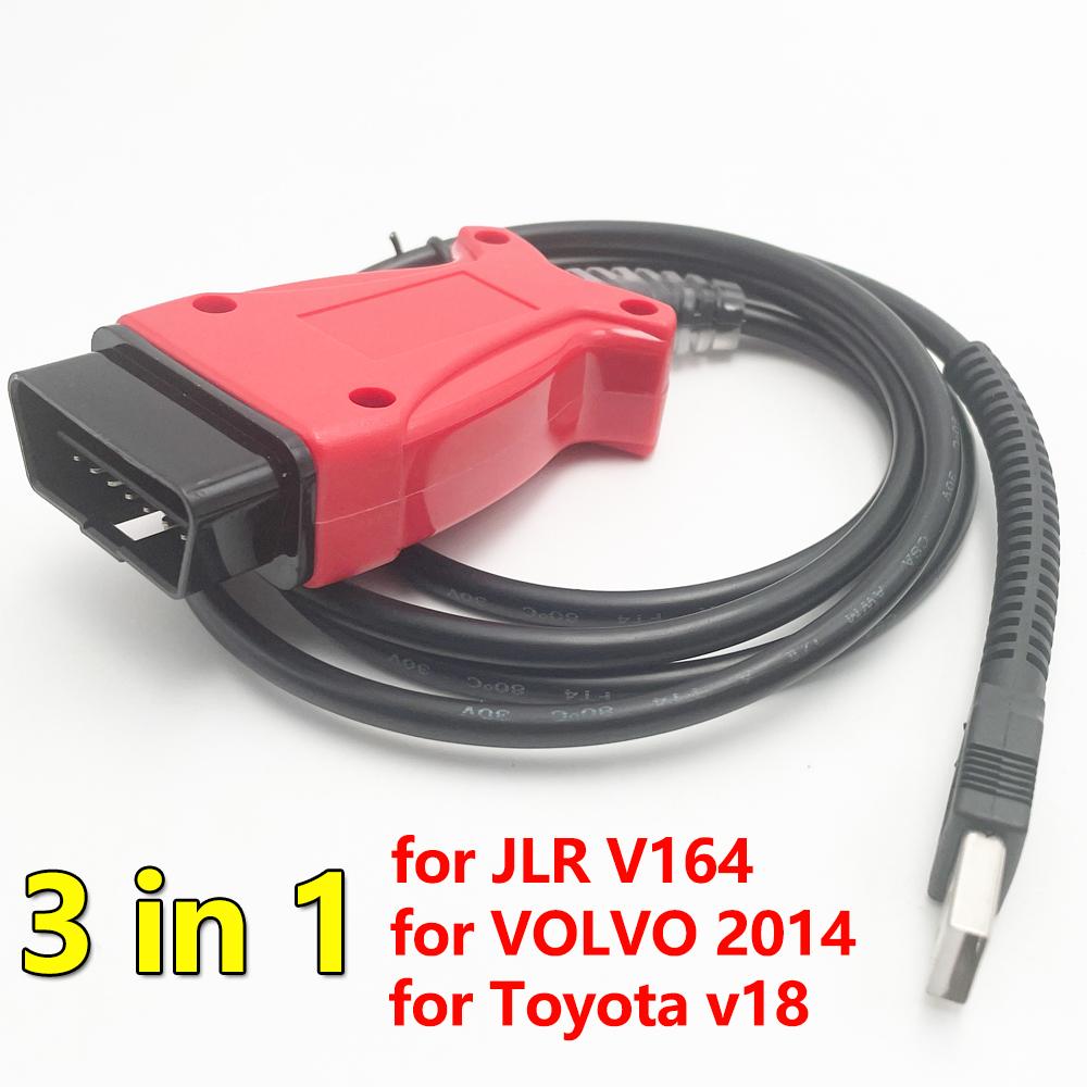 

Atmel Chip for Land Rover for Jaguar for Toyota TIS for Volvo Vida 2014d OBD2 Diagnostic Scanner Cable J1850 J2534 PK Mini VCI красный
