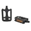 2Pcs Bike Foot Pedal with Reflective Stripe Non Slip Robust Plastic Mountain Road Bike Pedal Replacement