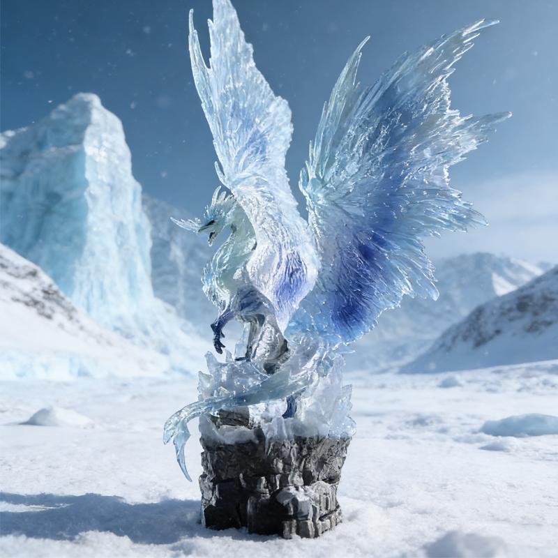 Monster Hunter Spiel Nergigante World Ice Uralter Drache PVC Actionfigur Anime Figur Auslöschungsdrache Modell Spielzeug Puppe Geschenk