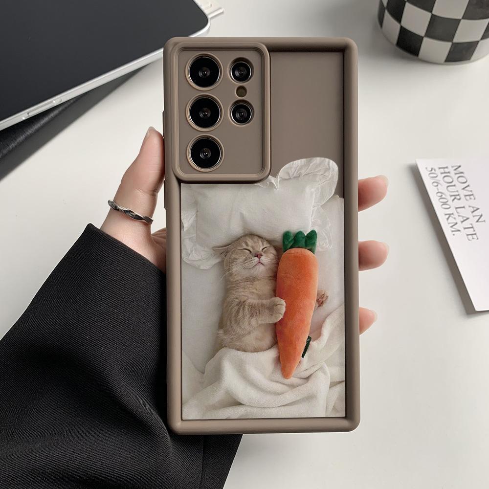 Cartoon Silicone Case For Samsung S25 Ultra S24 FE A55 A54 A53 A35 A34 A33 A25 A16 A15 A14 A13 A06 A05 A05s S23 Plus S22 Cover
