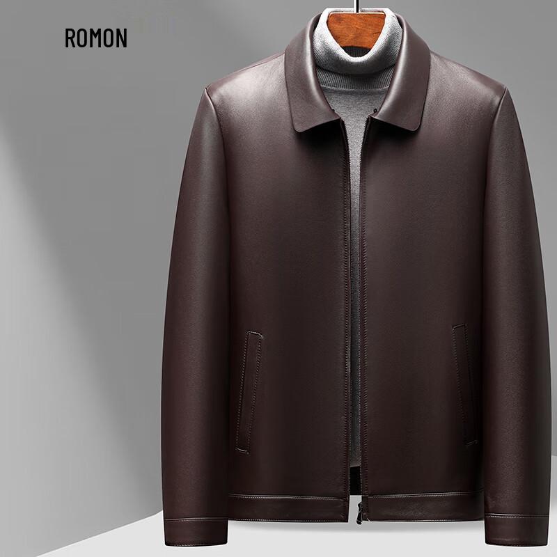 

ROMON Мужская куртка из натуральной овчины, отложной воротник 185