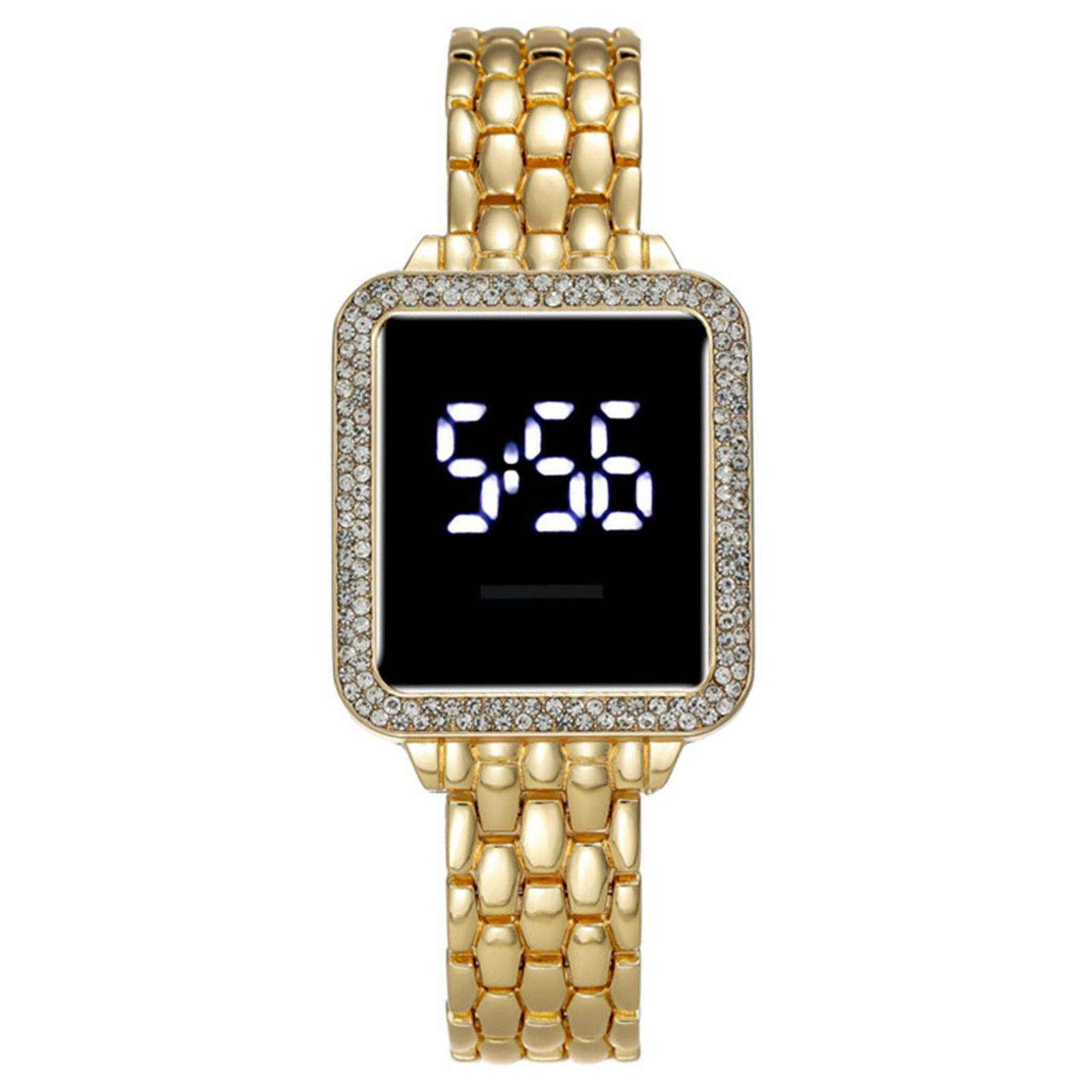 

Модные женские электронные часы с кожаным ремешком – Стильные цифровые наручные часы для леди, Элегантный дизайн, Идеальный подарок на день рождения, , для повседневной носки One Size